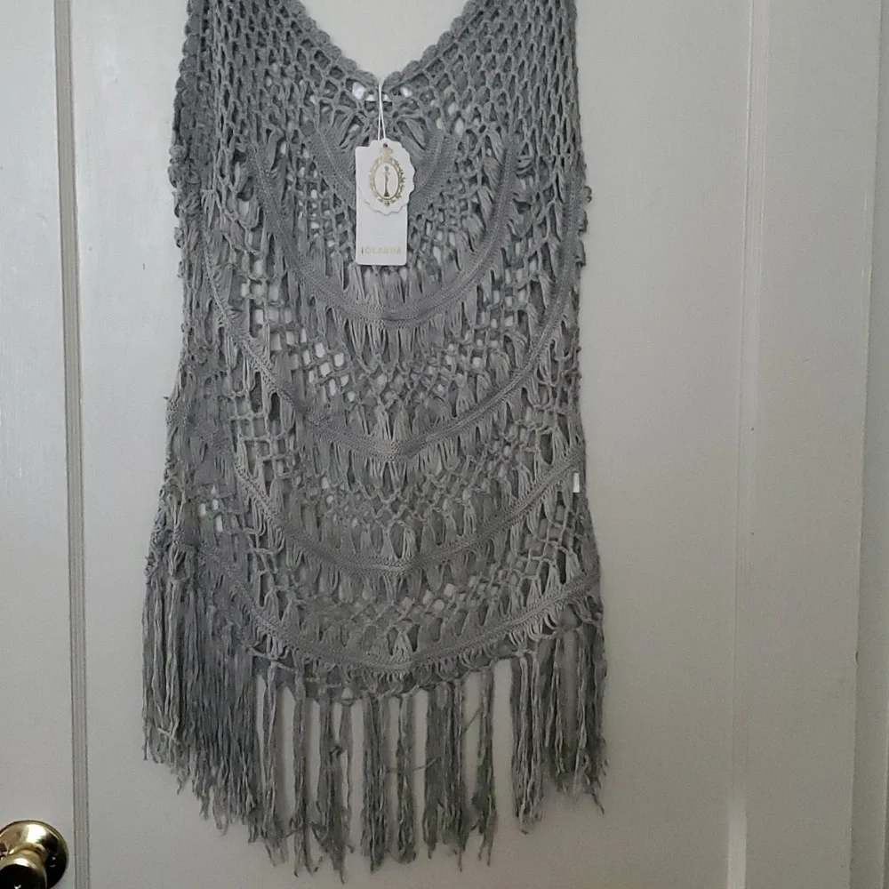 NWT Beach grey knit coverup - Picture 6 of 6